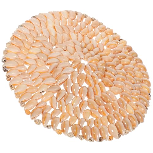 POPETPOP Posavasos de Conchas Marinas Artesanales 20 Cm Resistente al Calor para Tazas y Botellas, Esterilla Decorativa Única para Hogar, Café y Oficina, Tapete Aislante Color Aleatorio