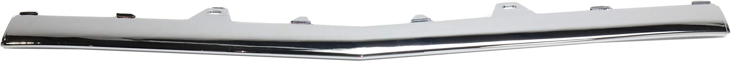 Evan Fischer Front Center Bumper Molding Compatible with 2014-2016 Mercedes Benz E350, 2014-2015 Mercedes Benz E400, 2014 E550 and E250 Chrome With AMG Package