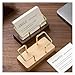 KAJHSTLOZ Business Card Holder Organizer Office Desk Display Stand Memo Counter Accessories Tabletop Shelf Home Wooden Card Holder Storage(Type-B)