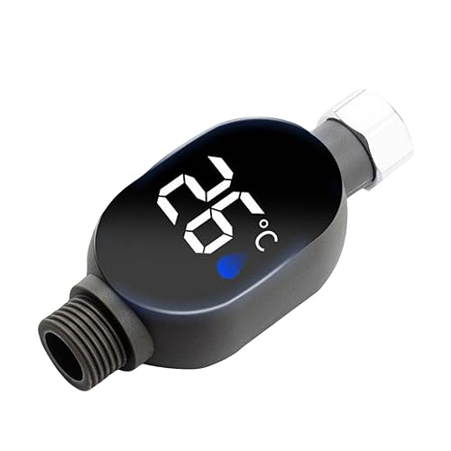 Medidor de temperatura del agua de la ducha, pantalla digital LED, medidor de temperatura del agua  Termostato de baño impermeable multiusos para el