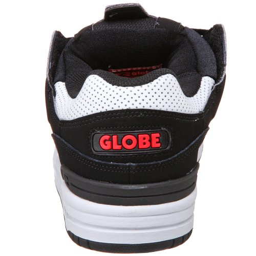 Image of Globe Mens Fusion Skate Shoes, Black /Grey /Red, 14 M US