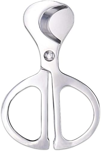 Tijeras para puros, guillotina de acero inoxidable, doble hoja, corte recto, accesorios para cigarros