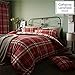 Produktbild Catherine Lansfield Kelso Cotton Rich Single Duvet Set, 2 Stück, Red