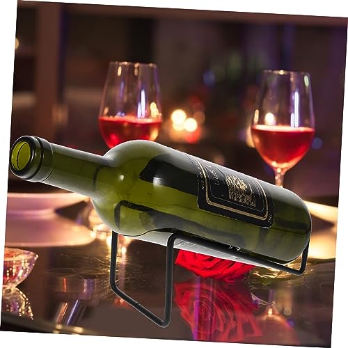 Soporte metálico para botellas de vino Veemoon 2 piezas miniatura 2