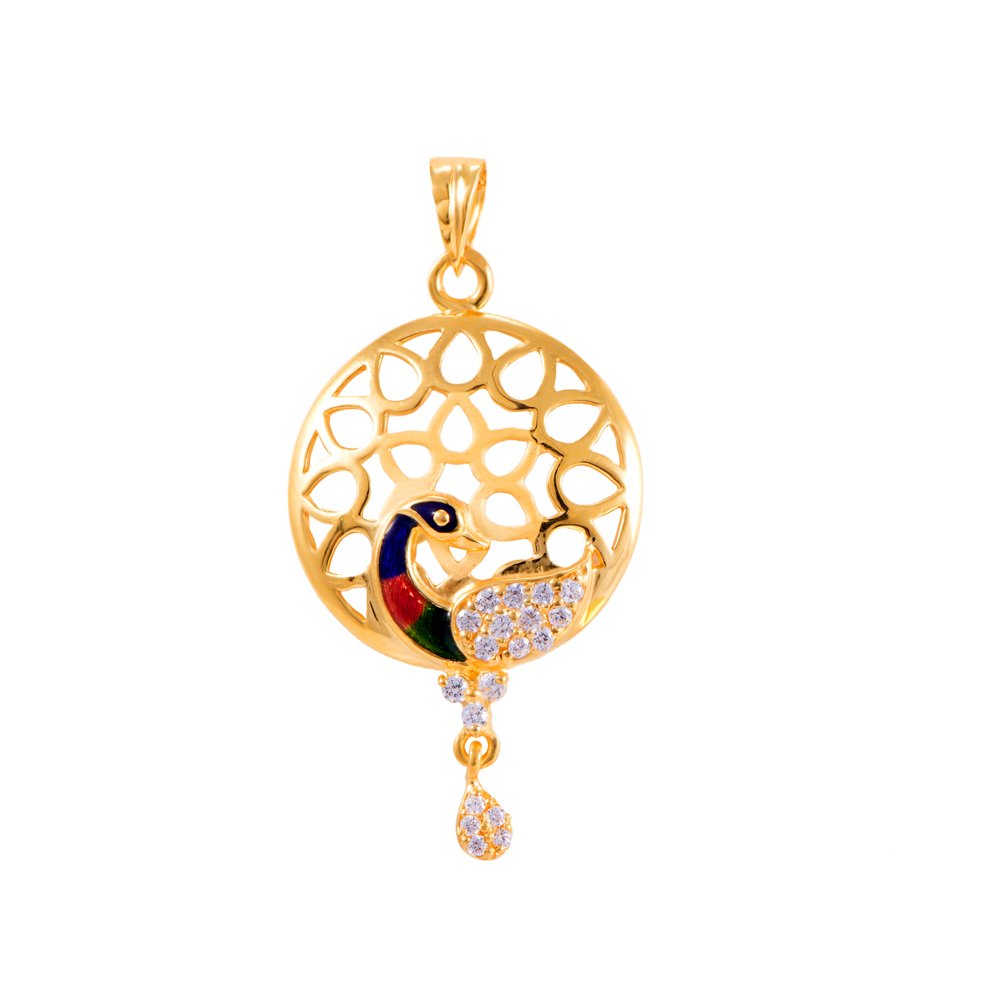 joyalukkas Impress Collection 22k Yellow Gold Pendant-picture-45