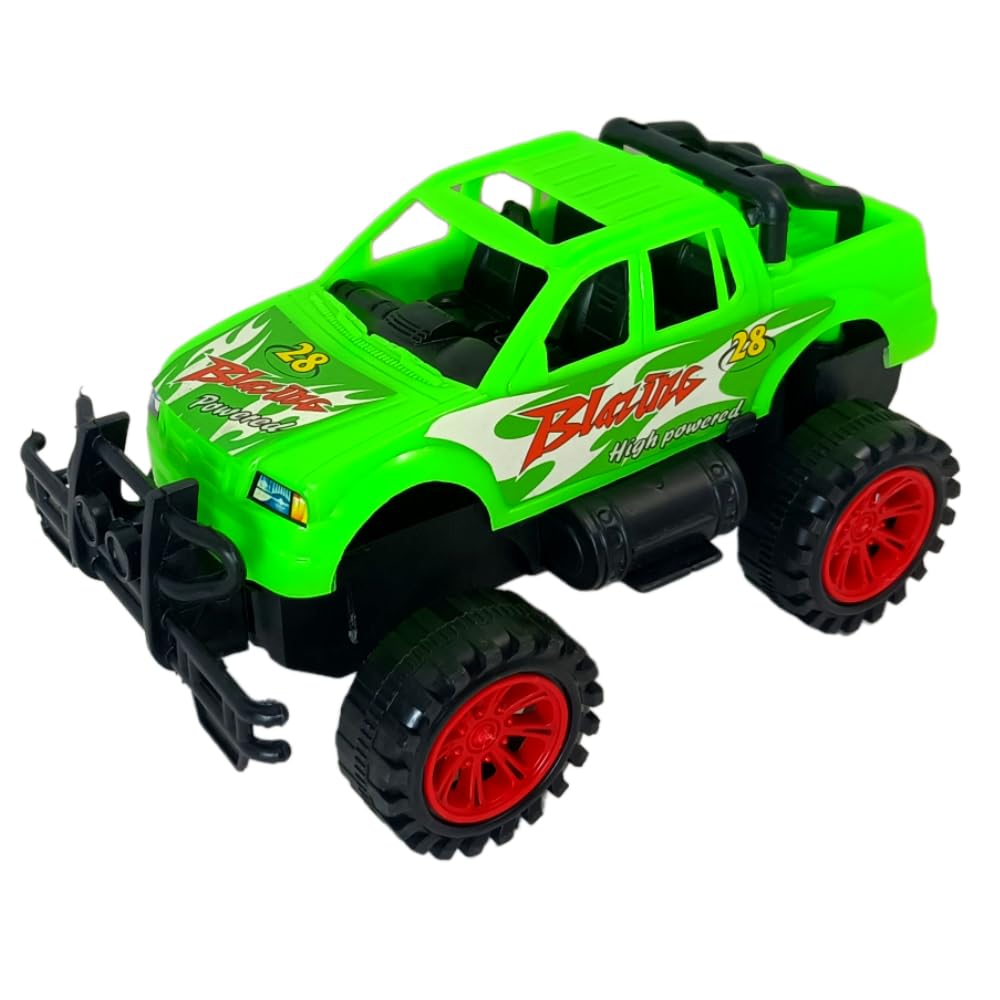 Friction Powered Jeep Toys for Kids, Toddler, Just Push Forward and They go Far Their Own (Multicolor)(Geep)
