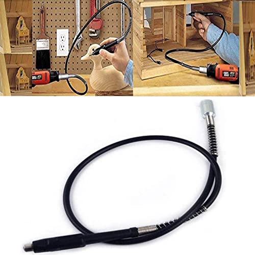 Image of DIY Crafts Pattern No # 6, Black Silver, 108cm * 2cm for Dremel 3000 4000 Electric Drill Rotary Grinder Tool Attachments Flexible Shaft Fits Pow (Pattern No # 6, Black Silver)