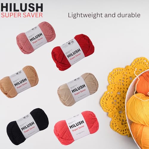 Image of SUPERSAVER, Poly Yarn Supersoft Hand Knitting Wool Ball, (1 Ball /100 Gram Each) Ball Suitable for Craft, Crochet, Amigurumi, Embroidery, Toys, Garments, Flowers and Hobby Projects , 2 Fine , Shade no (baby pink)