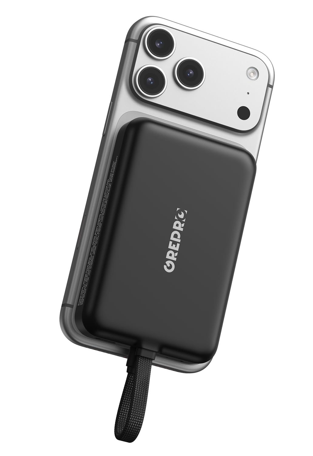 GREPRO Powerbank für Magsafe, 10000mAh Magnetische PowerBank mit 22,5 W USB-C-Kabel, C Eingang und Ausgang für iPhone 17/16/15/14/13/12 Serie, AirPods, Schnellladung, Tragbar für Reise Urlaub Büro