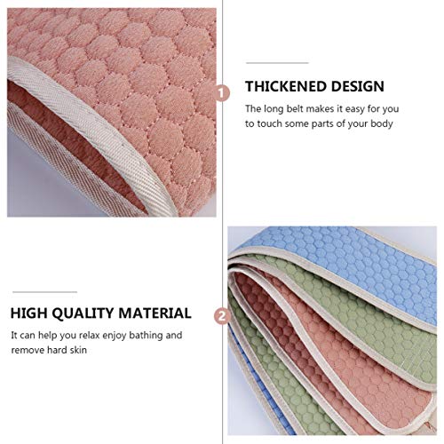 HEMOTON Escova Esfoliante de Banho Com Escova Esfoliante de Banho 3 PeÃ§as AlÃ§a Longa de Lavagem de