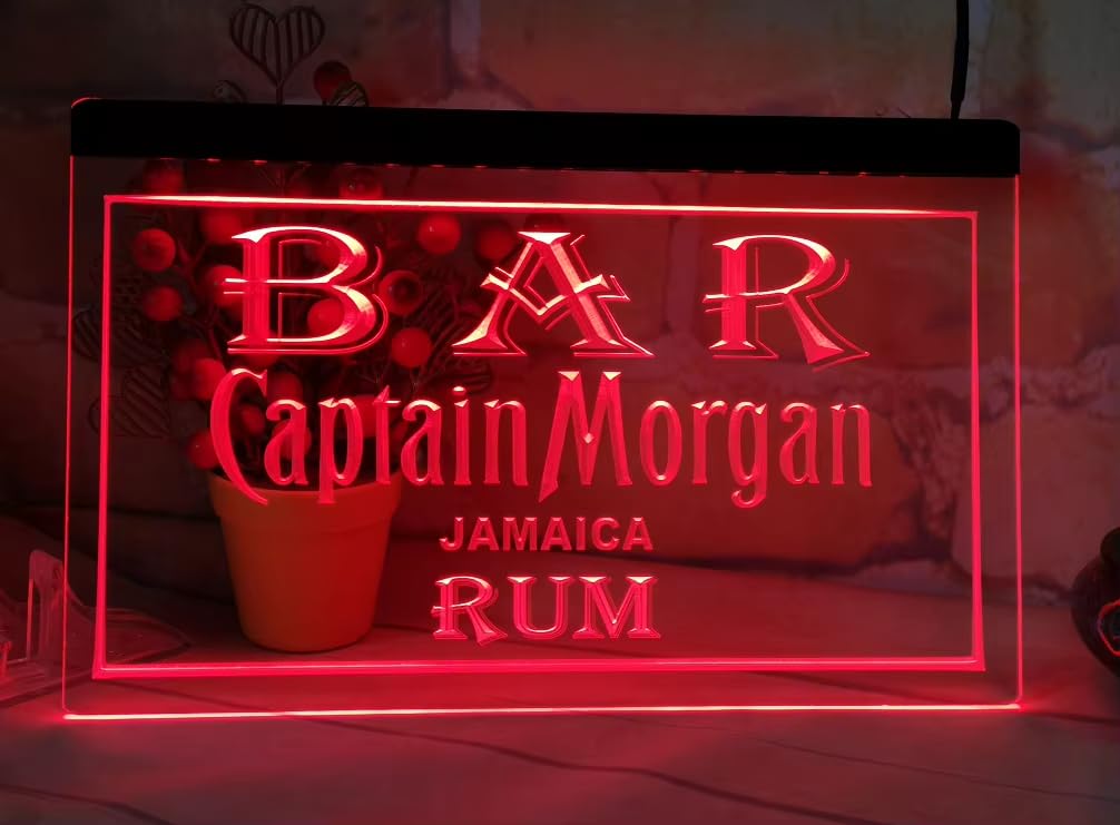 Amazon.com : LED Neon Light Sign for Captain Morgan Jamaica Rum