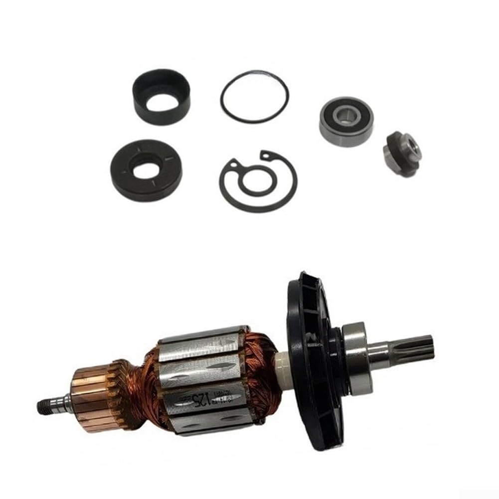 Kit di armatura rotore martello elettrico di ricambio 1614011128 per Bosch RH540S GBH5-40DE GSH5-40, costruzione in filo di rame, parte utensile elettrico 80x30mm