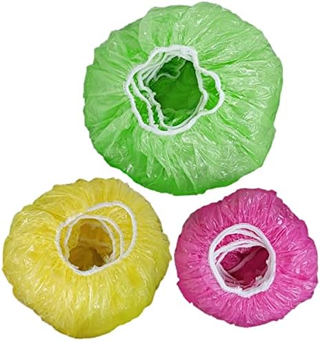 Washable Reusable Food Covers Storage Odd Shaped Plates Bowl Dishes Saran Wrap Color Coded by Size,100 Pieces
