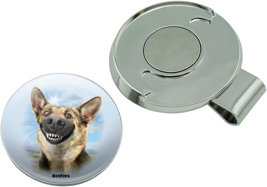 review GRAPHICS & MORE German Shepherd Dog Selfie Golf Hat Clip with Magnetic Ball Marker