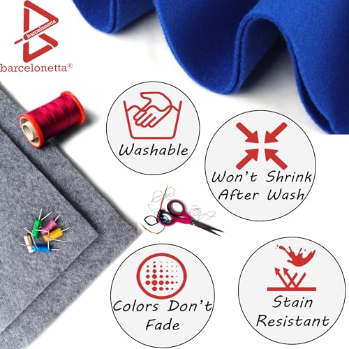 Premium White Acrylic Felt Fabric | 72" Wide, 1.6mm Thick | Perfect for DIY Crafts, Sewing Projects & Creative Endeavors by the Yard 4 Premium White Acrylic Felt Fabric | 72" Wide, 1.6mm Thick | Perfect for DIY Crafts, Sewing Projects & Creative Endeavors by the Yard - Image 3