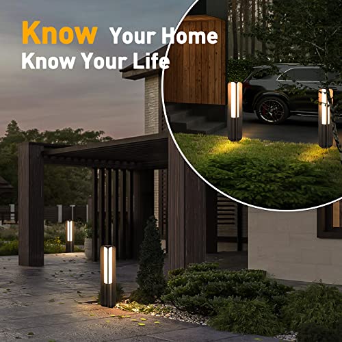 Mvbt Modern Landscape Path Light, 32 Inches Outdoor Led Garden Lawn Patio Courtyard Walkway Driveway Decoration Landscape Bollard Lighting With High Voltage Wired Ip54 Waterproof #TOP5