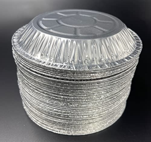 50Pcs Disposable Aluminum Pie Pans; Round Foil Baking Tins For Delicious Pies, A Crispy Pie Crust, Or Delectable Tart, Quiche, Flan Or Cake (6 Inch) #TOP2