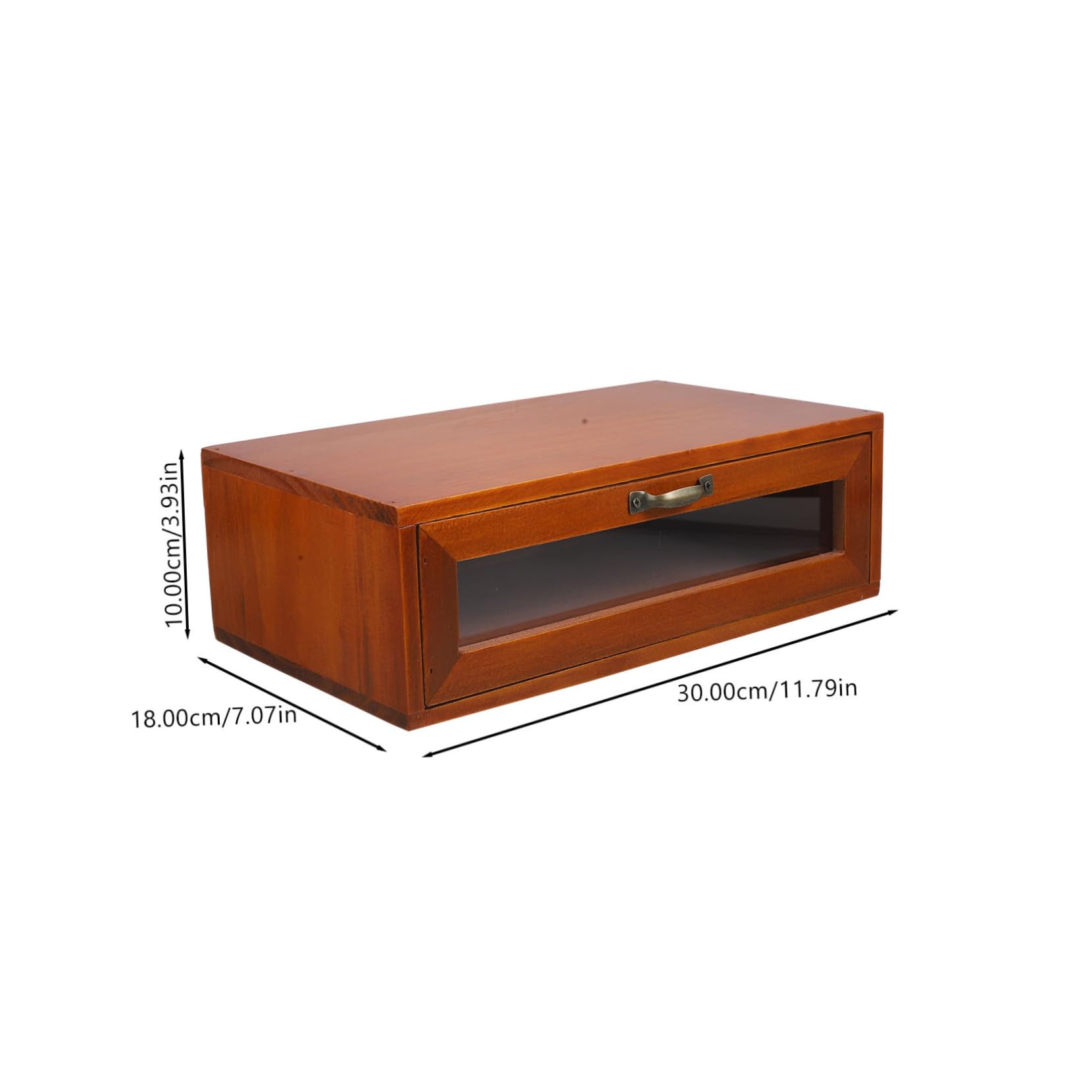 SOIMISS Schreibtisch Organizer Holz Mit Schublade Kosmetikbox Tischaufbewahrung Feine Politur Platzsparend Für Zuhause Und Büro