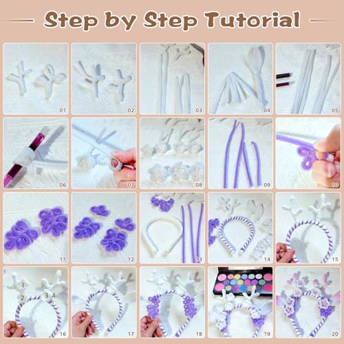 Image of 100 PCS Pipe Cleaners Craft, Light Brown Pipe Cleaners Bulk, Chenille Stem | Fuzzy Sticks Pipe Cleaners for Crafts Festival Home Decorations
