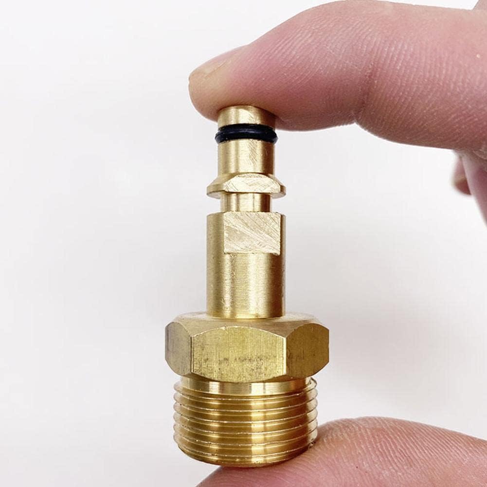Gold M22 Adapter High Pressure Washer Hose Adapter Pressure Pipe Quick Connector Converter Fitting for K Series Pressure Washer， Pressure Washer Parts and Accessories