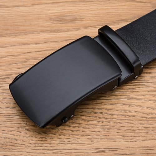 Men's Business Belt First Layer Cowhide Automatic Buckle Card Slot Through Extended Gifts for Husband and Father3