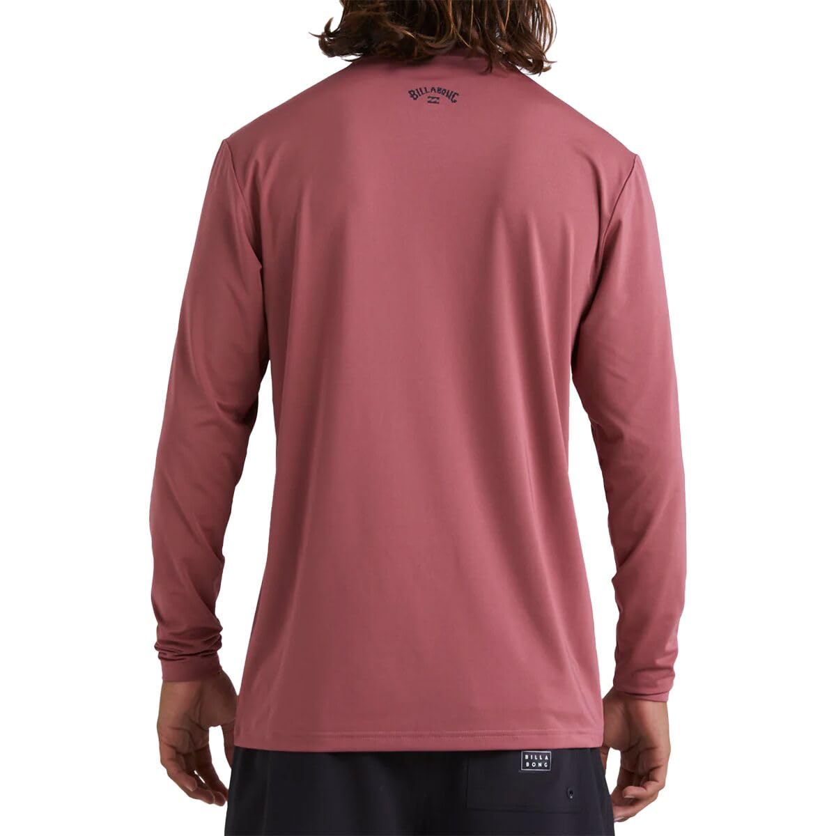 Billabong Men's Standard All Day Wave Loose Fit Long Sleeve Rashguard, Rose Dust