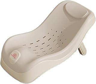 Sobebear 55cm Baby Bath Seat, Height Adjustable Anti-Slip Chair, Comfortable and Safe Design Quick-Drying and Lightweight Bathing Support for Newborns and Infants 0-6 Months (White)