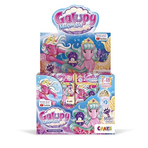 Galupy Mermaid, 20 Figuras de Juguete para niñas, 20 Unicornios con Cola de Sirena, Figuras...