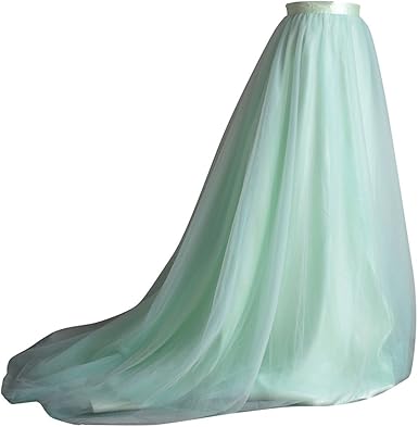 long flowy tulle dress
