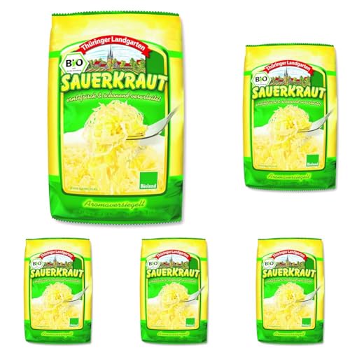 Thüringer Landgarten Bio Sauerkraut, 520 g (Packung mit 5)