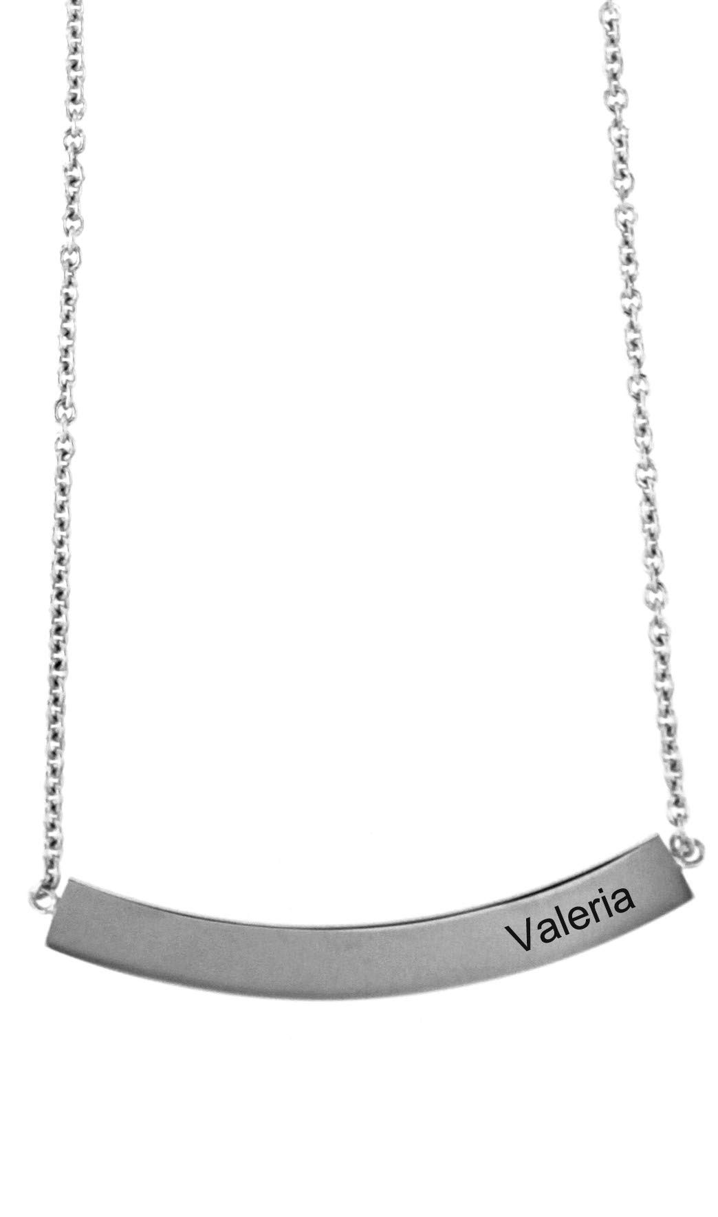 Collana con targhetta e nome personalizzabile