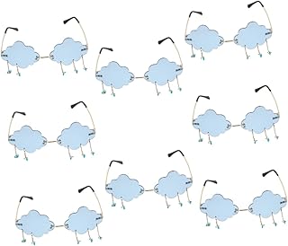 8 Pçs Óculos De Chuva De Nuvem Óculos De Sol De Borla De Nuvem Óculos De Sol Homem Festival Óculos De Sol Óculos Sem Moldura Para Homens Óculos De Sol Moda Masculina Decoração