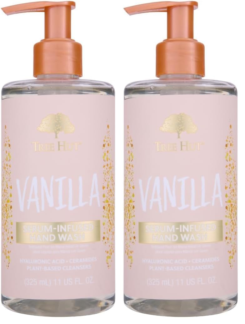 Tree Hut Vanilla Serum Infused Hand Wash, Nourish & Hydrate Hands, Strengthening Skin Care, Long-Lasting Scent, Cleanse  — beauty deal on Shopping With Noya