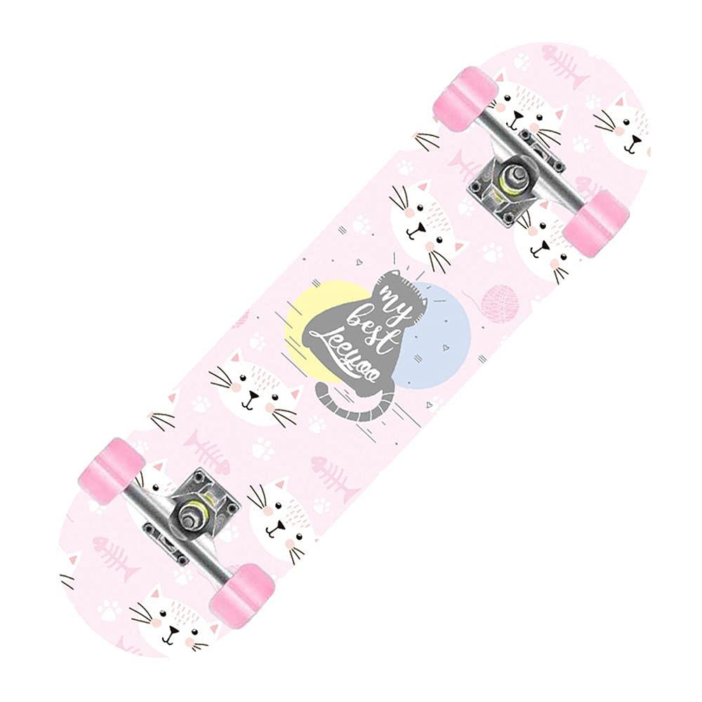 Skateboards Double Kick Deck Concave Cruiser Trick Skateboard 31 x 8 Pouces Skateboard Complet pour Enfants Adolescents débutants Adultes.