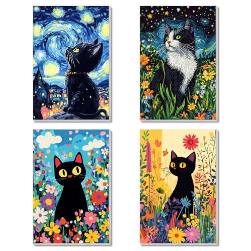 Framed Cat Paint by Numbers Set image