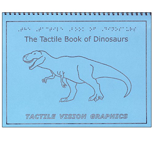 Tactile Book of Dinosaurs - Braille Childrens Book with Illustrations