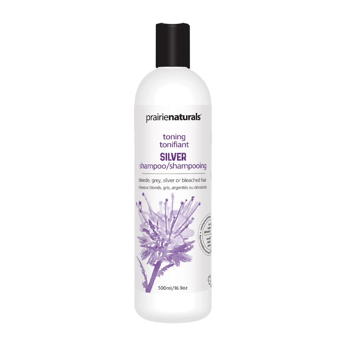 Prairie Naturals Silver Shampoo for Blonde & Grey Hair, 500ml