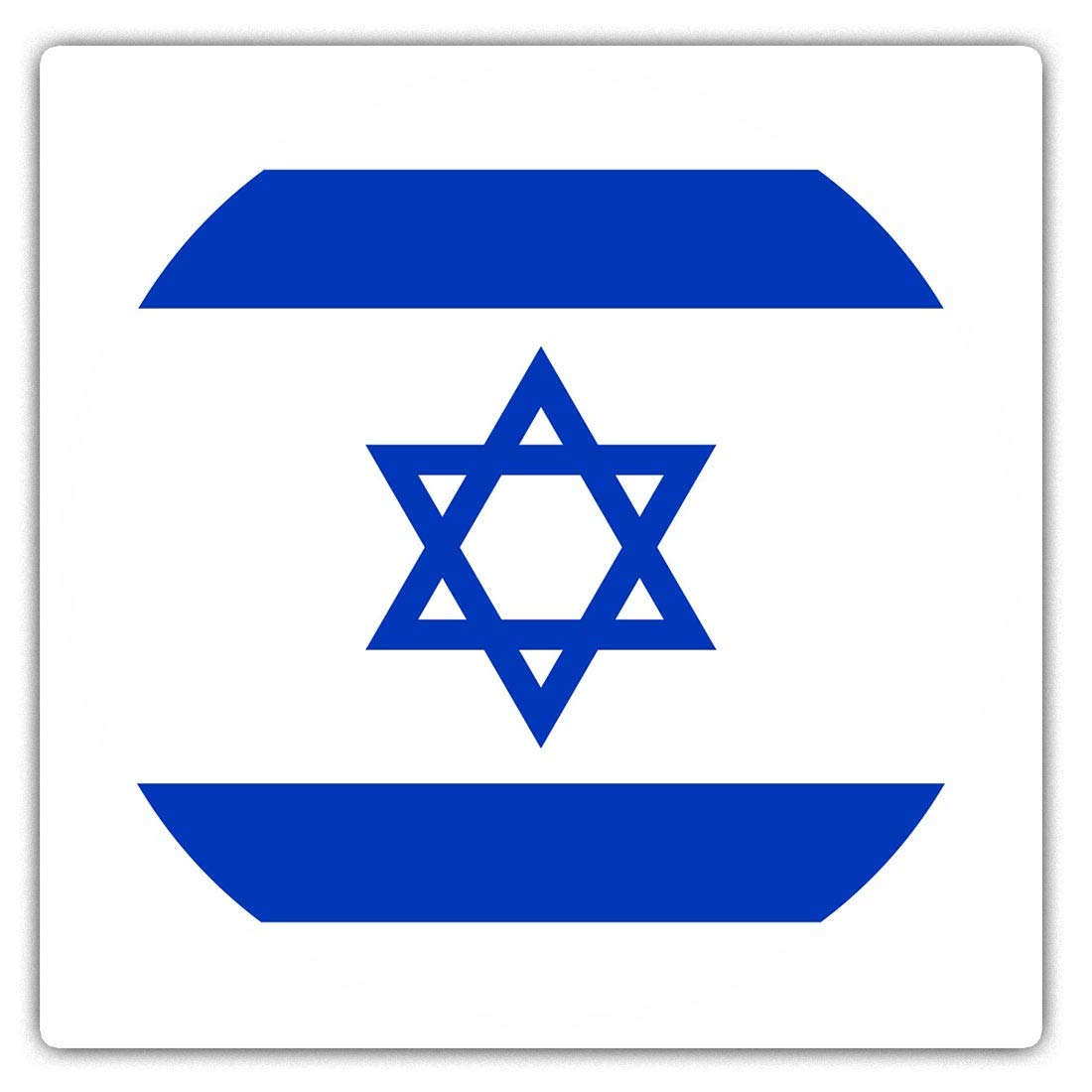 Destination Vinyl Ltd Multi Square Stickers (Set Of 2) 10Cm - Israel East Jerusalem Fun Decals For Laptops,Tablets,Luggage,Scrap Booking,Fridges, #9103