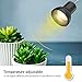 DADYPET 25W Reptile Heat Lamp, Clamp Lamp for Aquarium with Holder UVA UVB Basking Lamp with 360°Rotatable Clip & Power Adapter for Lizard Turtle Snake Aquarium(Lamp Bulb Include)