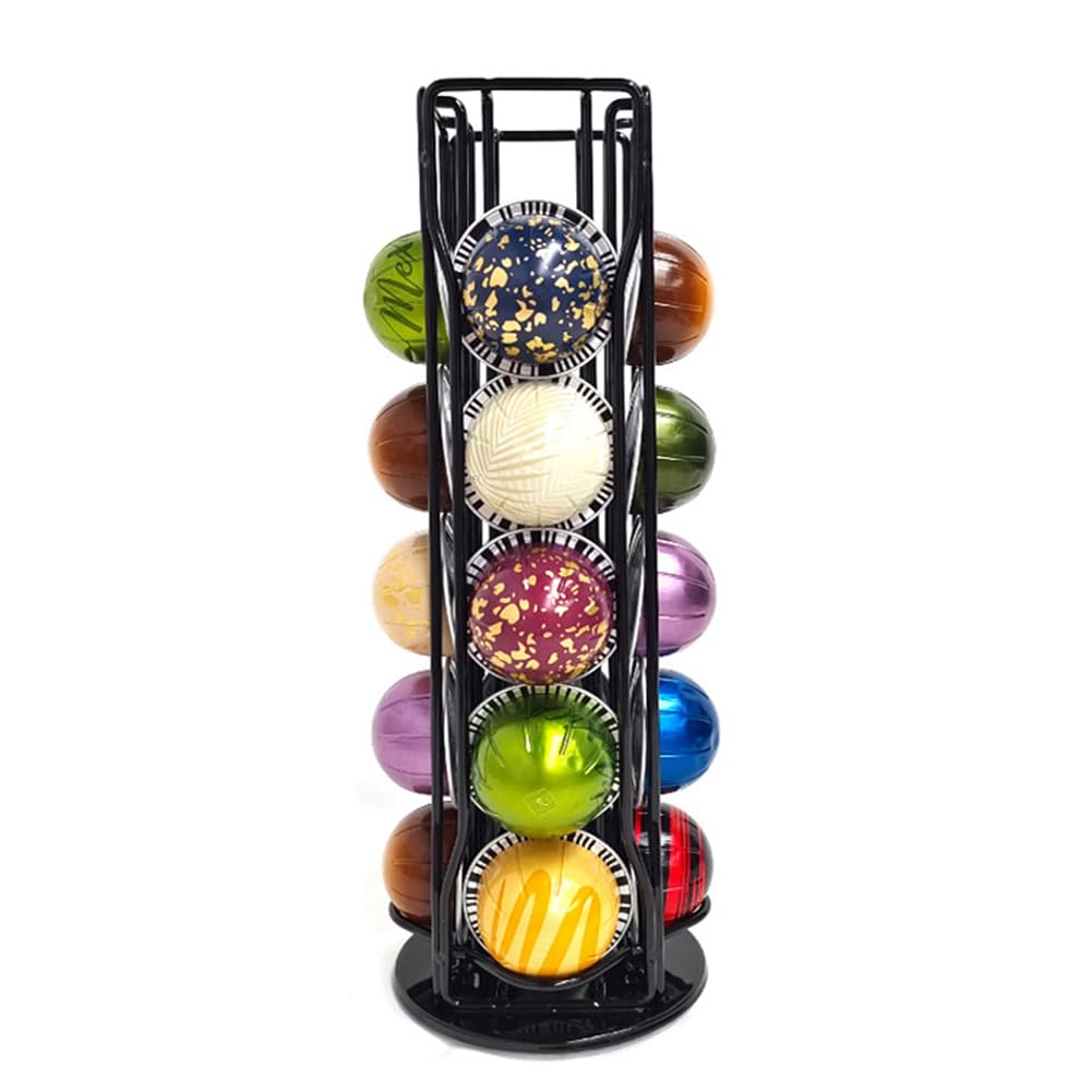 CTRLZS Display Stand 20Cups Storage Organizer Shelves Rack for Vertuo Line Coffee Capsule Pods Holder,B 1 PCS