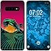 Produktbild PhoneNatic Case kompatibel mit Samsung Galaxy S10 Plus Silikon-Hülle Retro Wave Delphin M1
