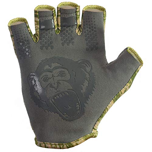 Fish Monkey Fm18-Grwtrcam-S Stubby Guide Glove Green Water Camo S #TOP3