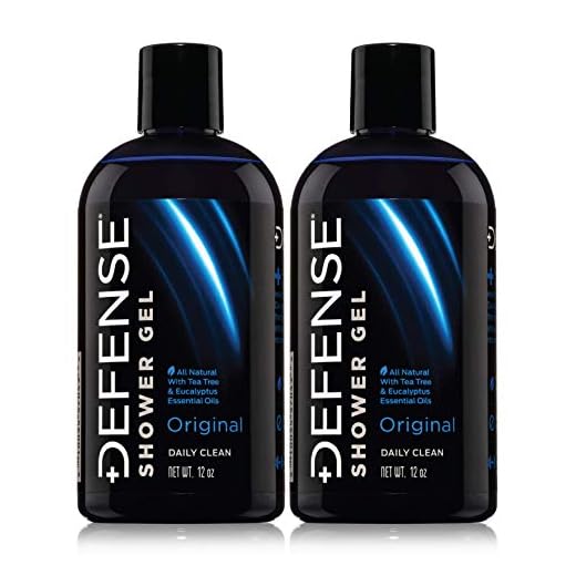 Defense Soap Body Wash Shower Gel 12 Oz (Pack of 2) - Natural Tea Tree Oil