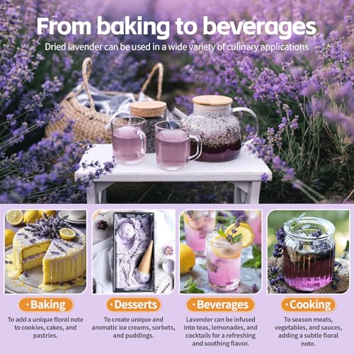 Fangkic Dried Culinary Lavender Flowers