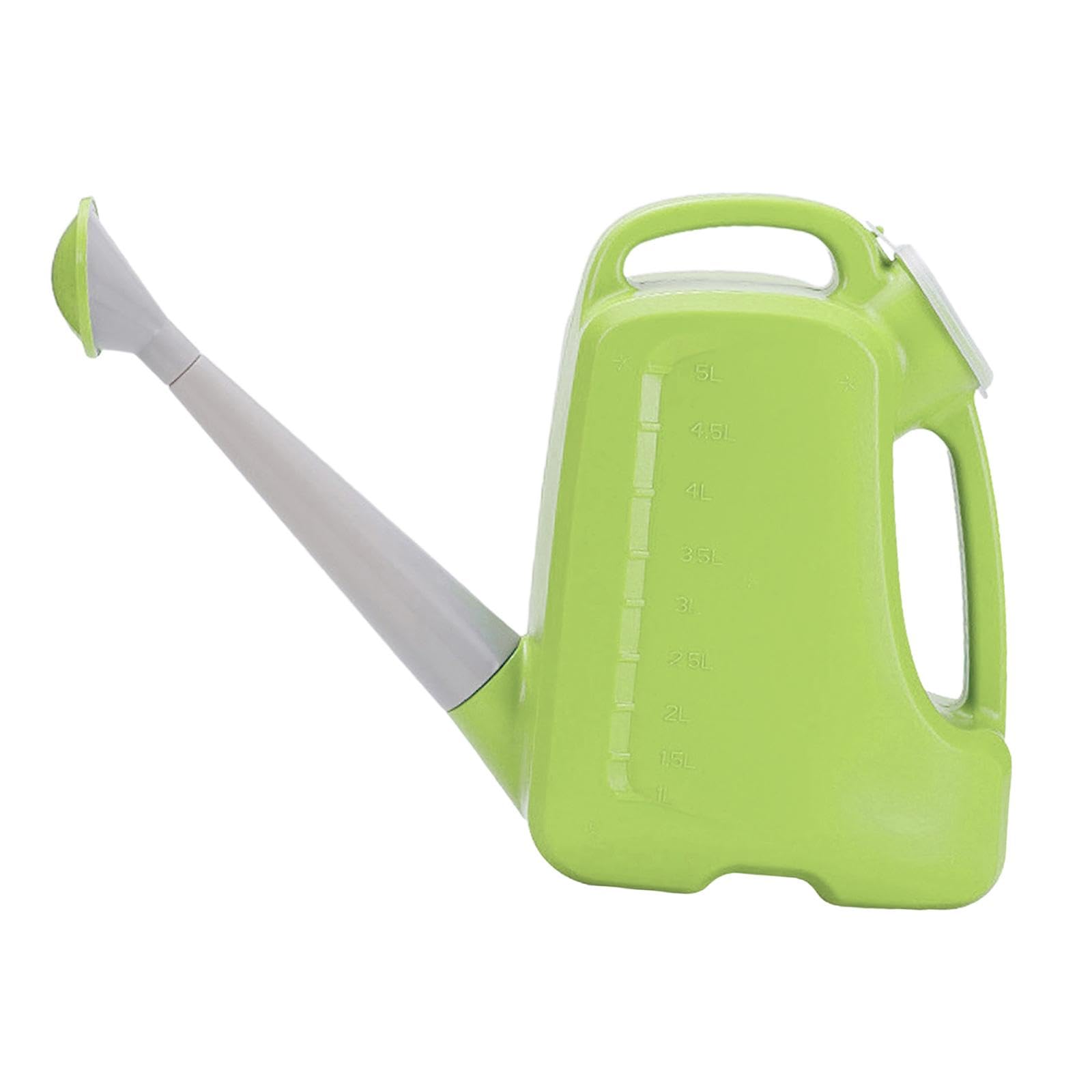 Sharplace Plant Watering Can Long Nozzle Practical Portable Watering Kettle Flowers Gardening Tool for Flower Bonsai Houseplants Office, Green, 43cmx32cm 5L
