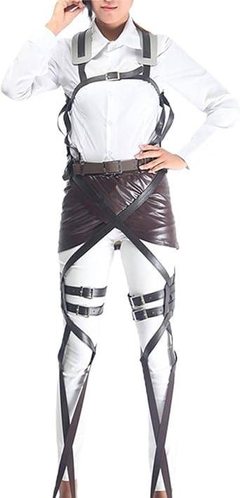 Attack on Titan Cosplay Costume, Survey Corps Uniform, Cape, Wings of Freedom, Disguise, Belt Device, The Final Season, Military Uniform, Costume, Halloween, Christmas, Uniform, Adult and