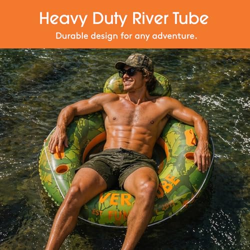 FUNBOY Adult Inflatable River Tube with 2 Cup Holders by FUNBOY - Used condition - Image 2