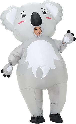 Arokibui Inflatable Koala Costume Blow up Animal Costume Christmas Halloween Suit Unisex Suit