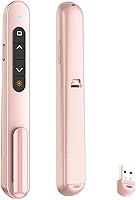 Vista 1 de QUI Clicker de Presentación para PowerPoint, RF 2.4GHz USB Presentador Inalámbrico Remoto con Control de Volumen, Clicker de PowerPoint Avanzador