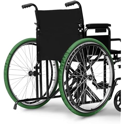 Vanideaoty Wheelchair Wheel Covers 2 PCS Drive Wheelchair Parts to Protect Floors Carpets Cover
